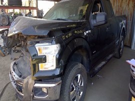 2015 FORD F-150, BLACK, XLT MODEL, EXTD CAB, 3.5L FLEX. 4WD,  F25180